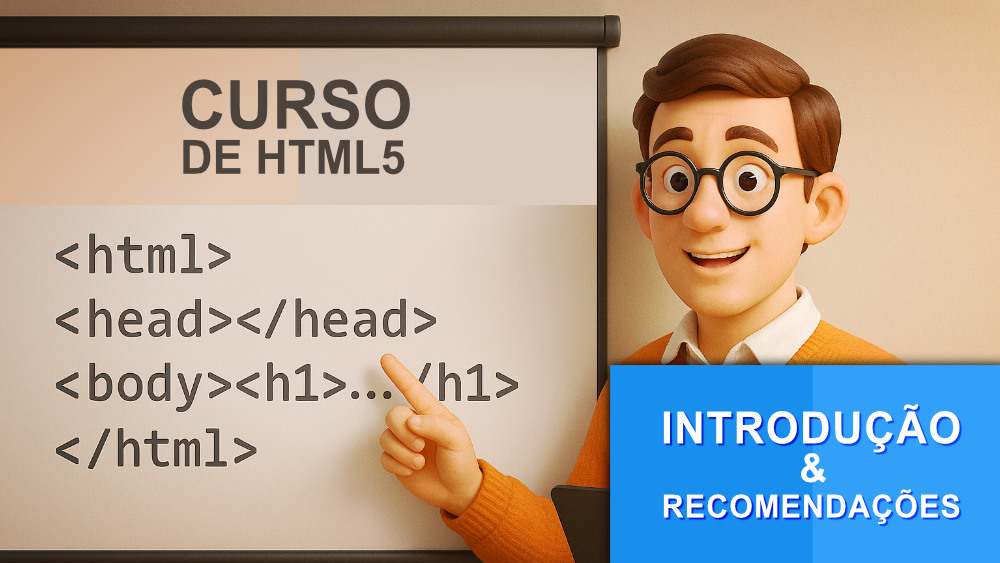 Imagem curso de html5 video aula 01 introducao a linguagem html html5 1000px
